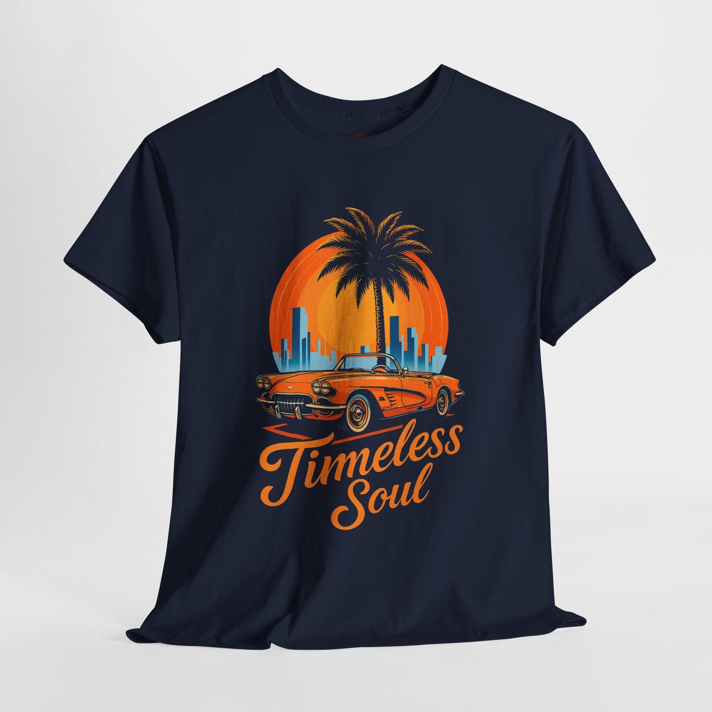 Vintage Sunset Retro Car T-Shirt, Classic Convertible Shirt, Miami Beach 80s Style Top - Unisex Tee
