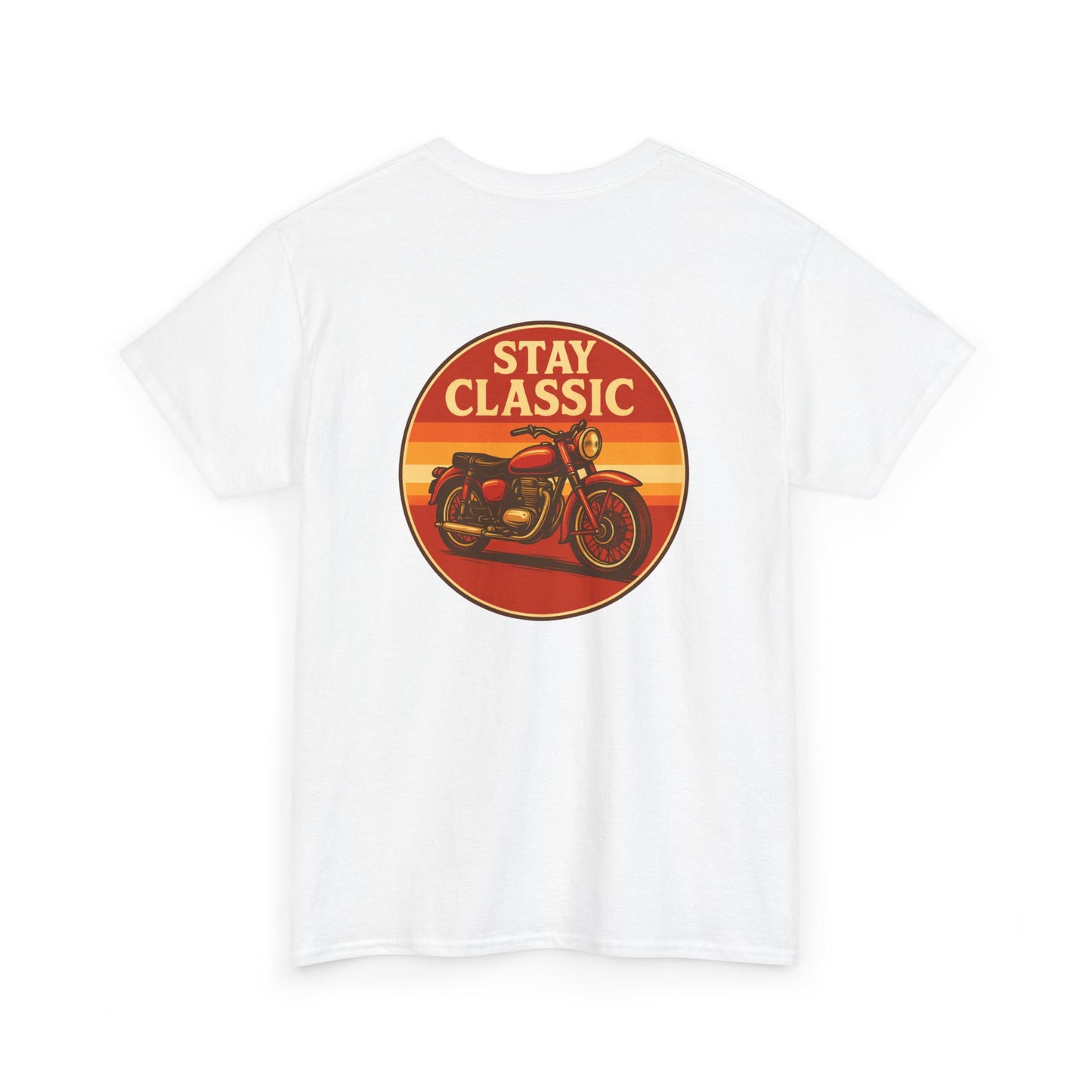 Stay Classic Motorcycle T-Shirt | Retro Bike Graphic Tee | Gildan 5000