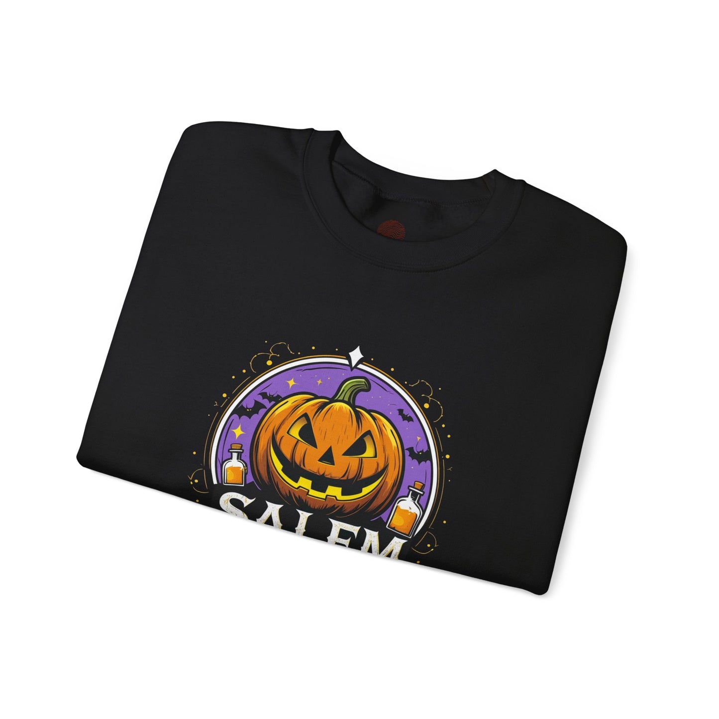 "Unisex Salem University Halloween Sweatshirt – Pumpkin Jack-O’-Lantern Graphic Crewneck Pullover"