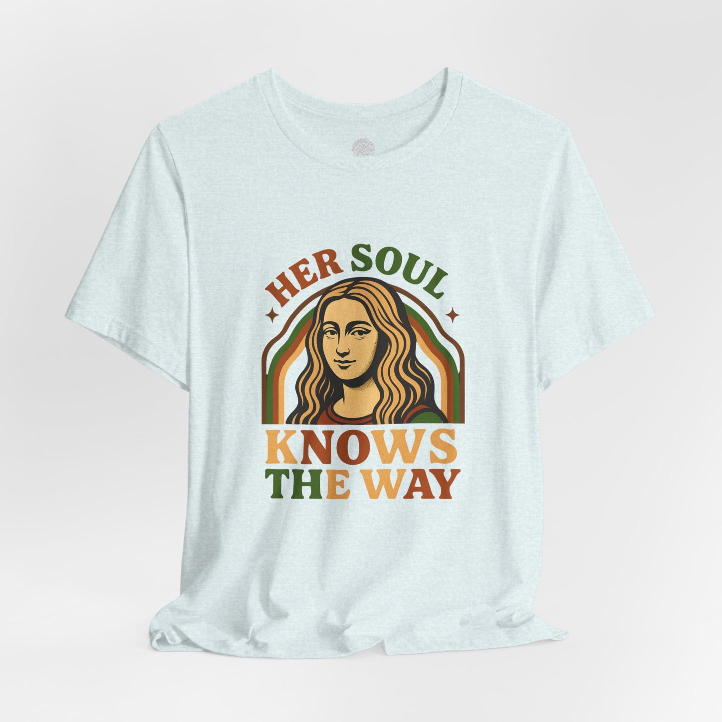 Inspirational Quote Unisex Tee, Her Soul Knows The Way Shirt, Retro Graphic T-Shirt, Vintage Quote Top, Bella+Canvas 3001 Shirt