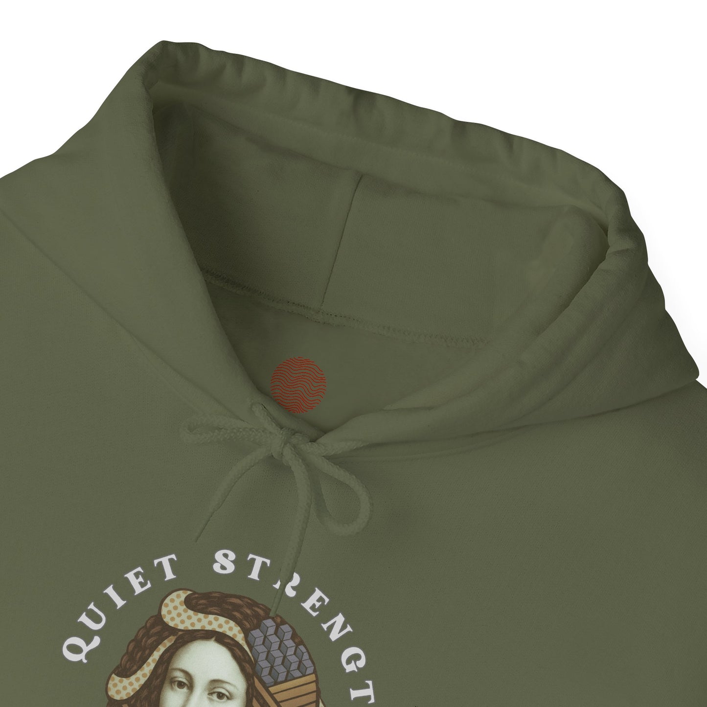 Quiet Strength Loud Beauty Unisex Hoodie, Gildan 18500 Sweatshirt, Feminist Empowerment Pullover, Retro Art Style Hooded Jumper, Graphic