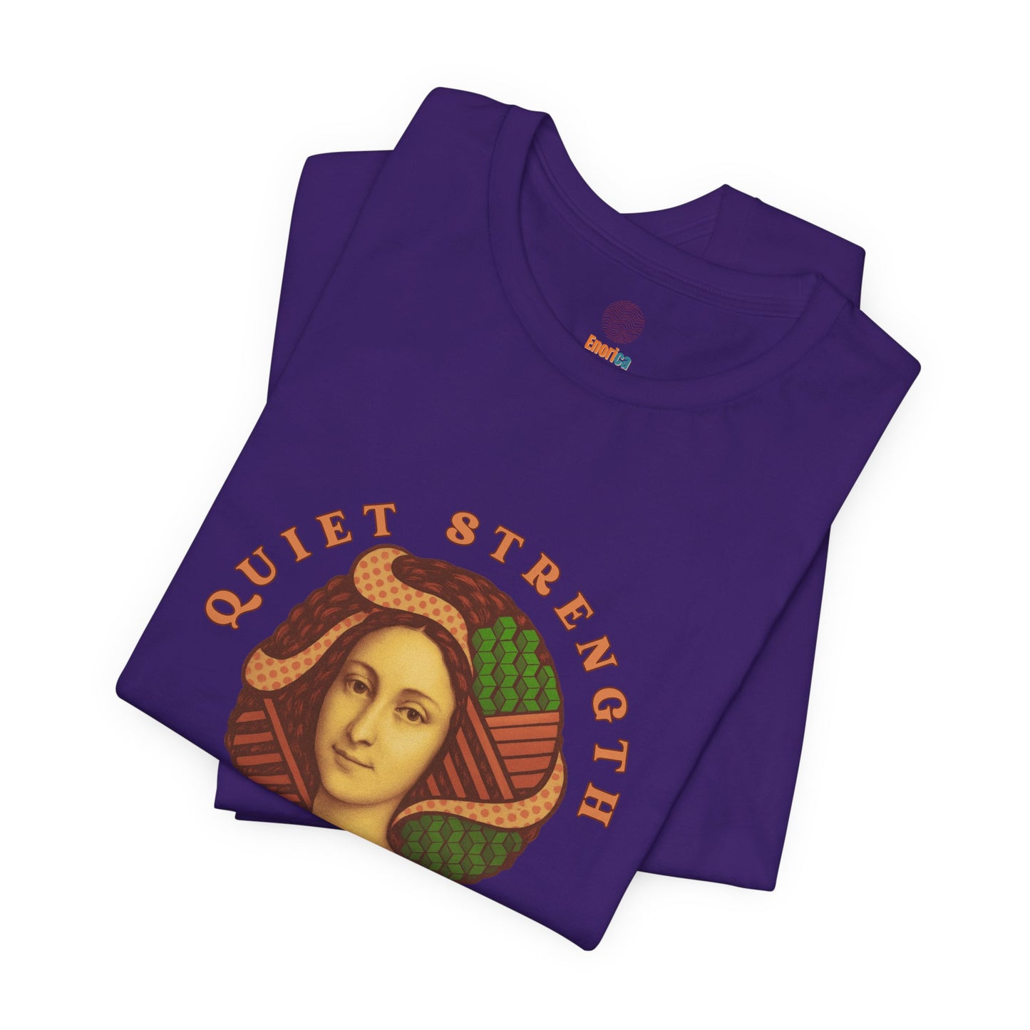 Vintage Retro Quiet Strength Loud Beauty Graphic T-Shirt - Unisex Jersey Tee, Feminine Power Art Shirt, Bella+Canvas 3001, Aesthetic Top