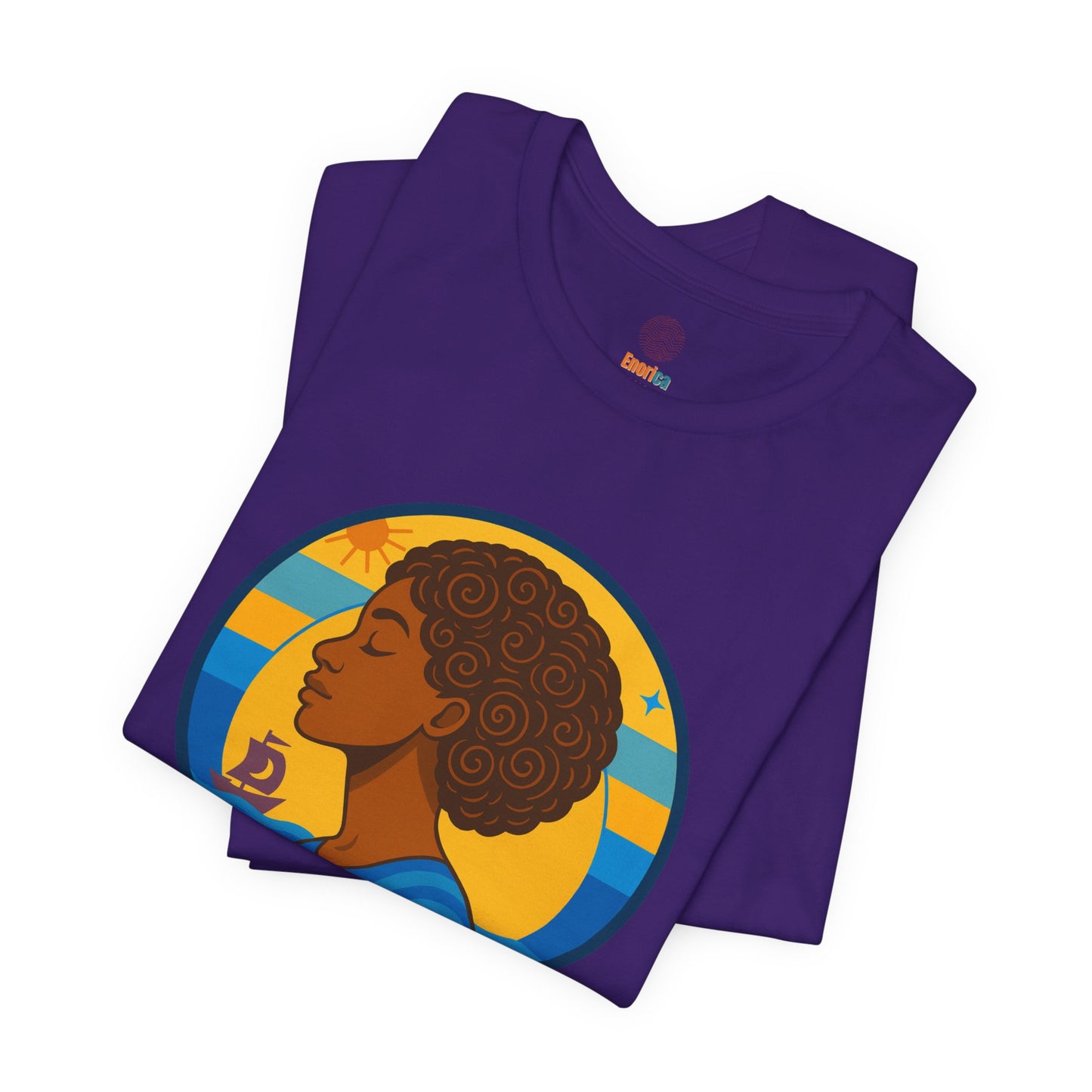 Retro Afro Woman Graphic Tee,Unisex Jersey Short Sleeve Tee, Inspirational Quote Top, Her Soul Knows The Way Shirt