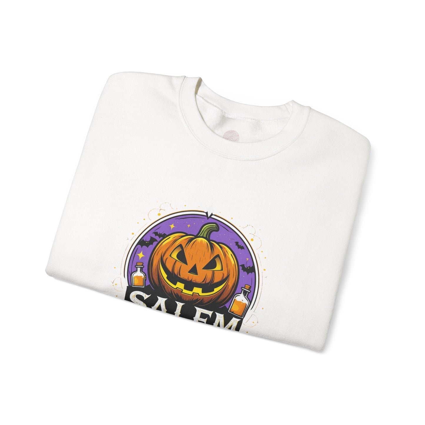 "Unisex Salem University Halloween Sweatshirt – Pumpkin Jack-O’-Lantern Graphic Crewneck Pullover"