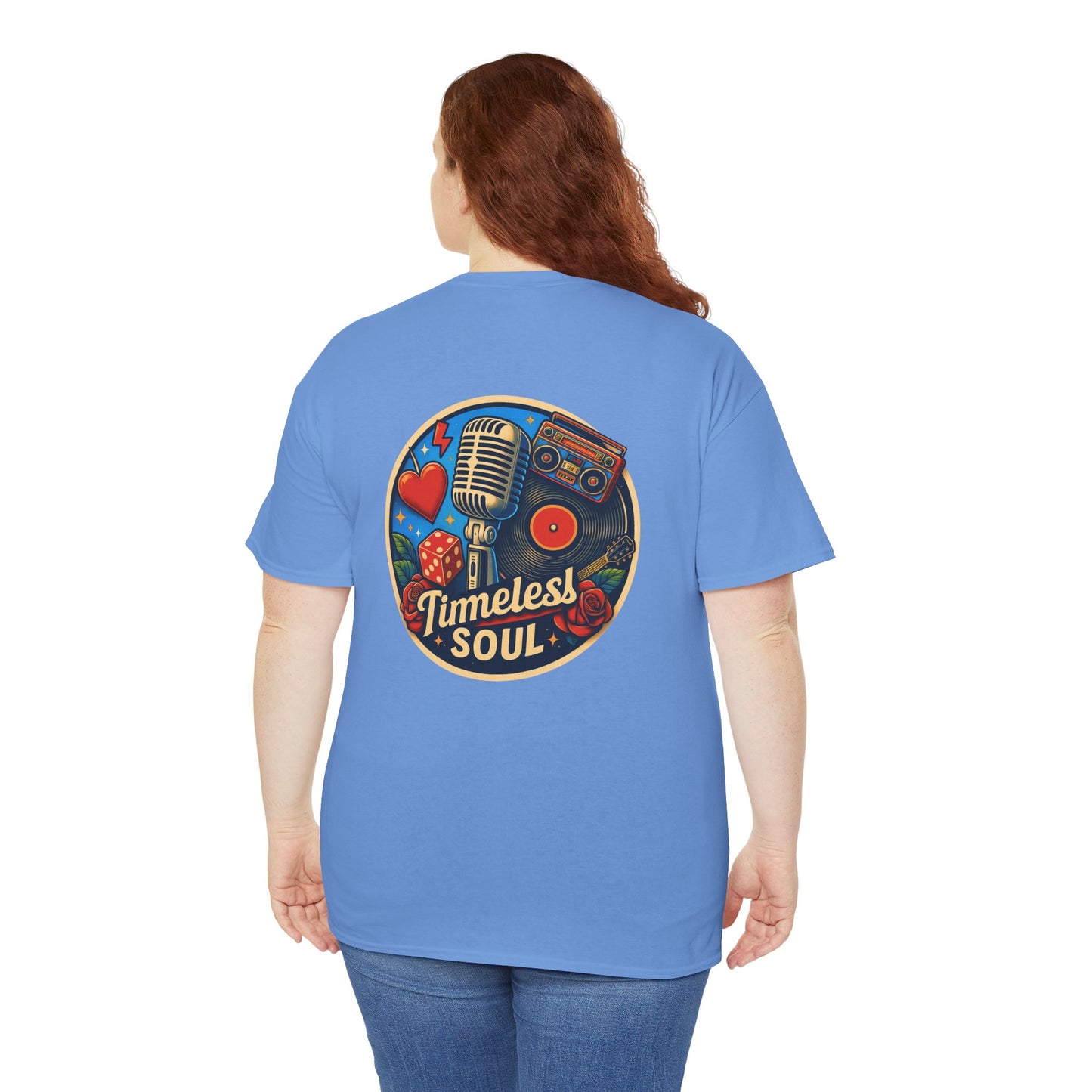 Vintage Retro Music T-Shirt, Rock & Roll Band Shirt, Boombox Guitar Tee, Unisex Heavy Cotton Tee