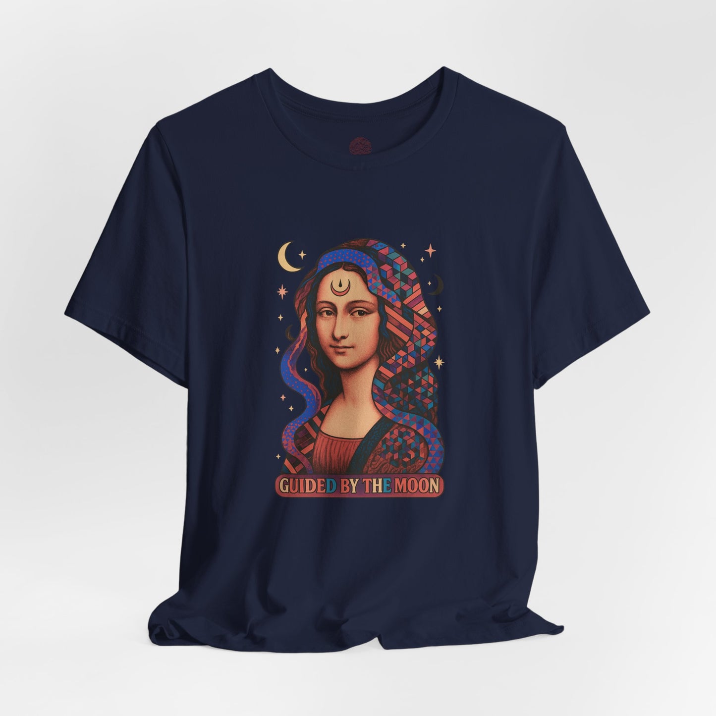 Moon Phase Unisex Tee, Celestial Graphic T-Shirt, Retro Geometric Spiritual Top, Astrology Gift, Mystical Moon Shirt, Boho Tee, Lunar Cycle