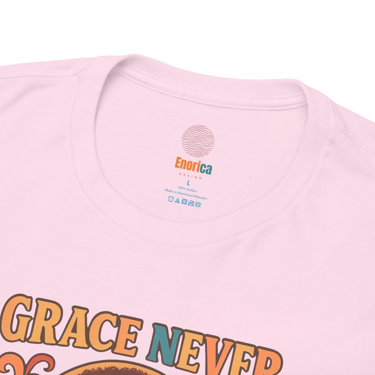 Grace Never Goes Out of Style Gildan 5000 Shirt - Retro Afro Woman Graphic Tee, Vintage 70s Aesthetic T-Shirt, Quote Top