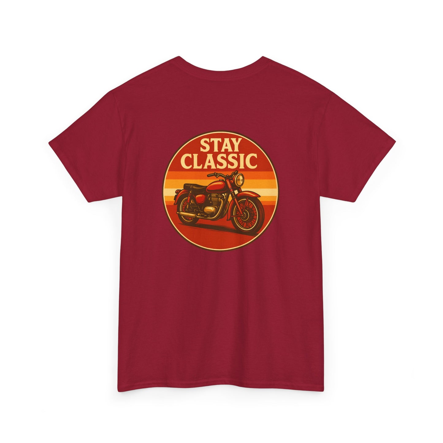 Stay Classic Motorcycle T-Shirt | Retro Bike Graphic Tee | Gildan 5000