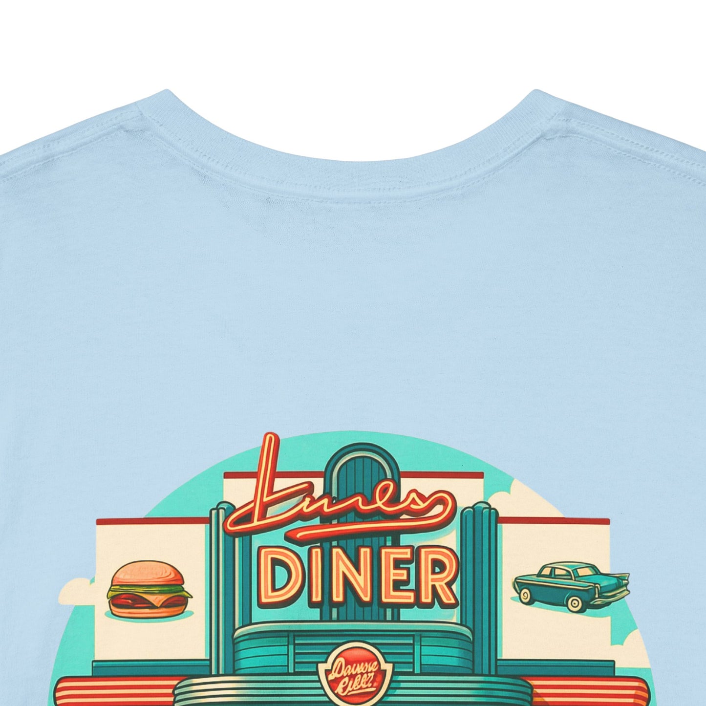 Retro Diner T-Shirt, Vintage Car Graphic Tee, 1950s American Drive-In Shirt, Rockabilly Unisex Top