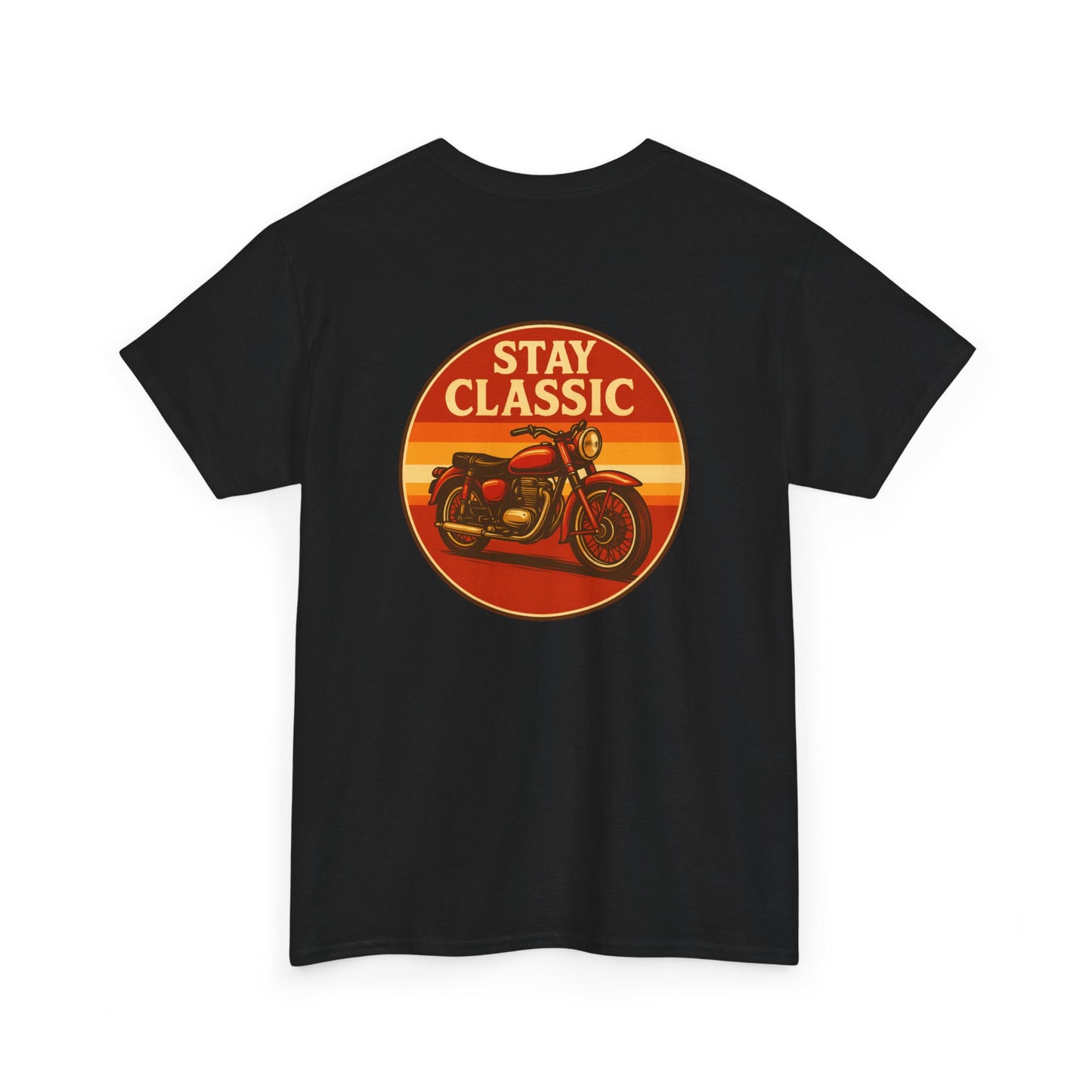 Stay Classic Motorcycle T-Shirt | Retro Bike Graphic Tee | Gildan 5000