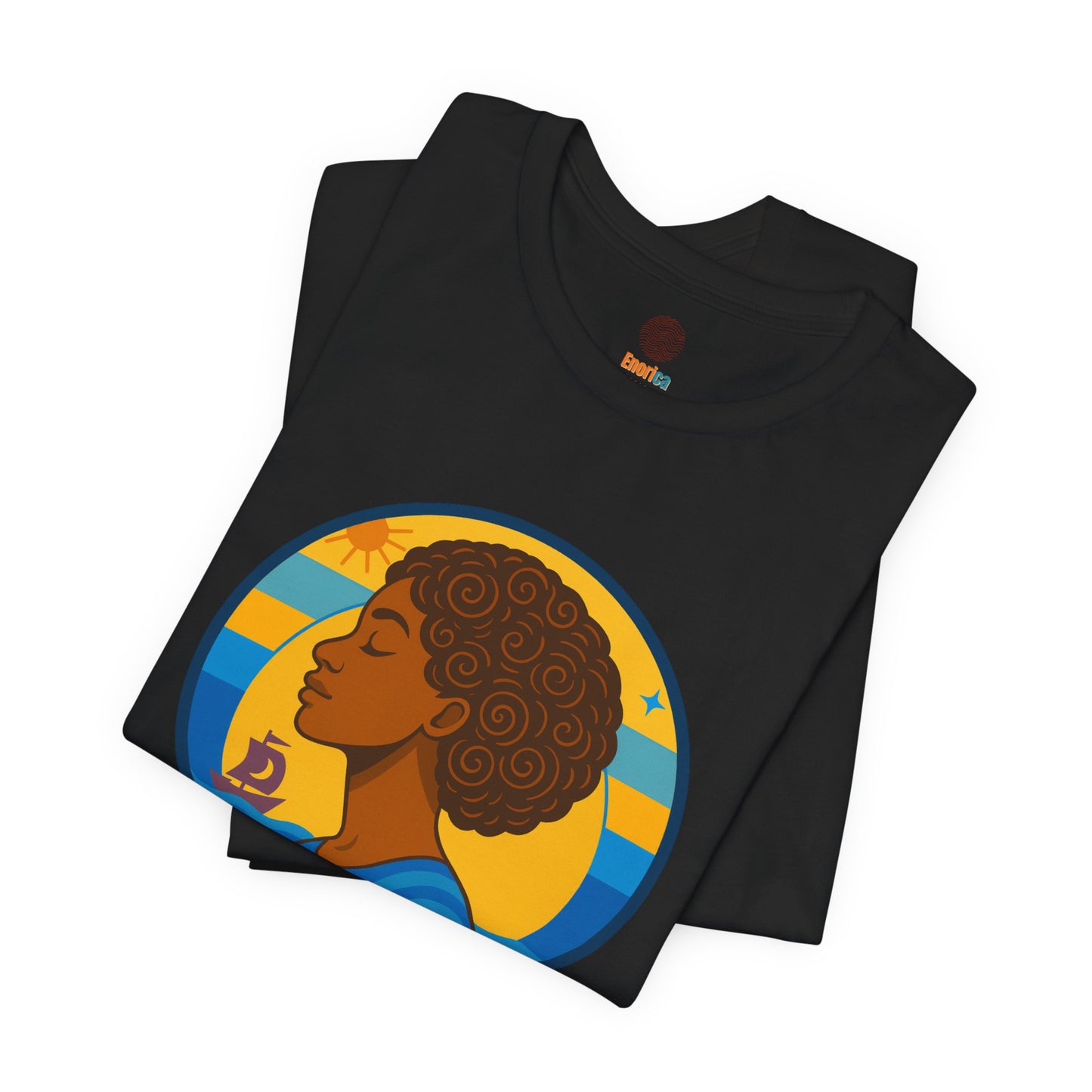 Retro Afro Woman Graphic Tee,Unisex Jersey Short Sleeve Tee, Inspirational Quote Top, Her Soul Knows The Way Shirt