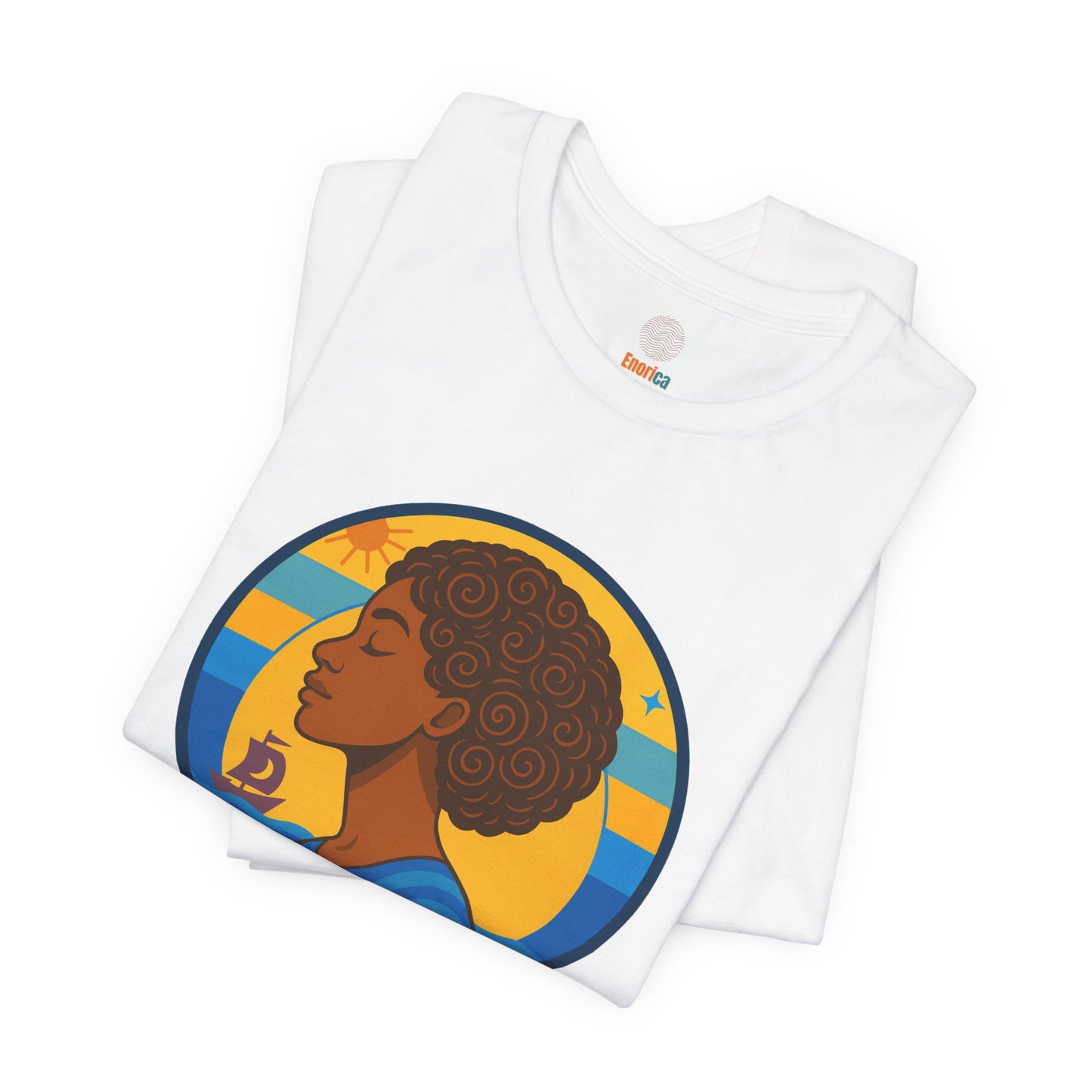 Retro Afro Woman Graphic Tee,Unisex Jersey Short Sleeve Tee, Inspirational Quote Top, Her Soul Knows The Way Shirt