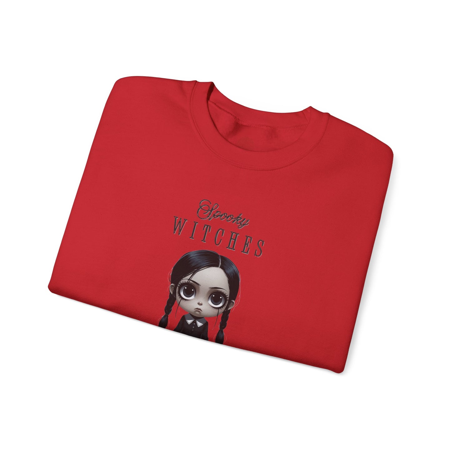 Spooky Witches Halloween Club Sweatshirt, Gothic Witch Pullover, Creepy Cute Wednesday Addams Aesthetic, Gildan 18000, Halloween Costume,